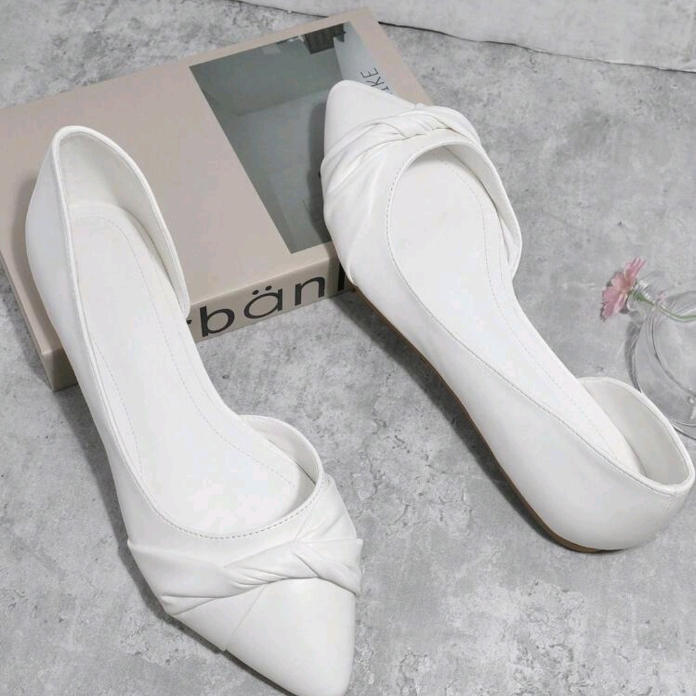 Elegant White Women's Flats